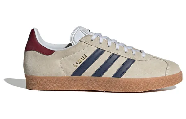 Adidas Originals Gazelle Indoor 'Off White Dark Blue Gum' Sneakers, white