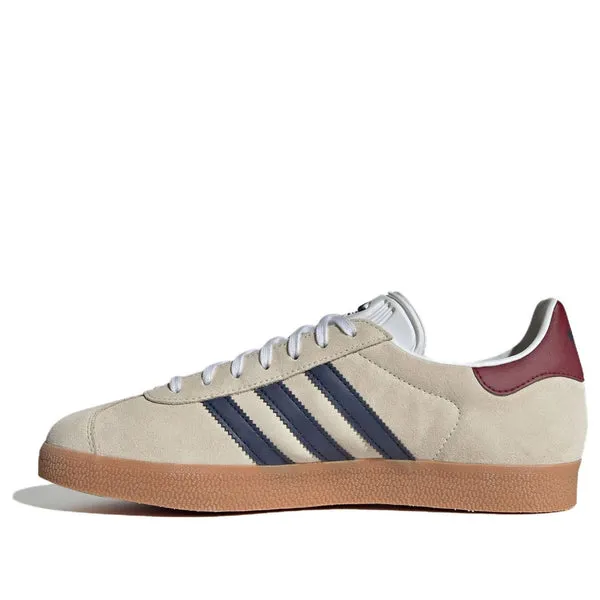 Adidas Originals Gazelle Indoor 'Off White Dark Blue Gum' Sneakers, white