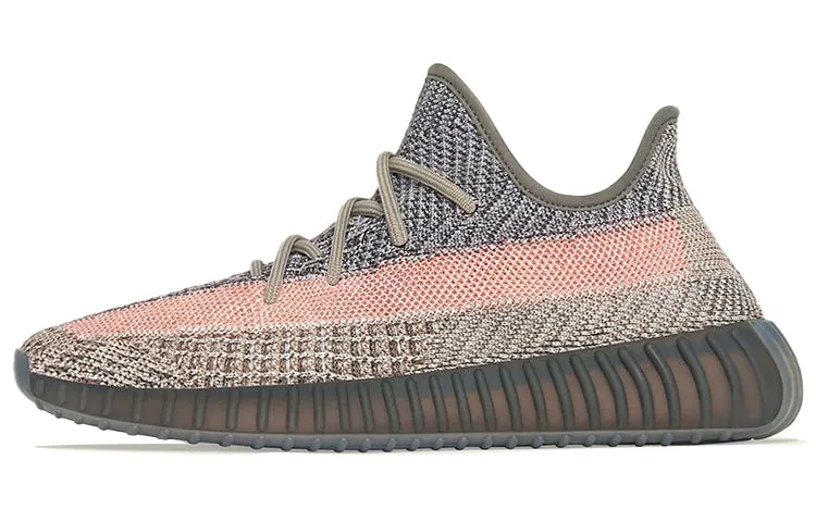 Adidas Originals Yeezy Boost 350 V2 Lifestyle Unisex Sneakers, Grey/Pink