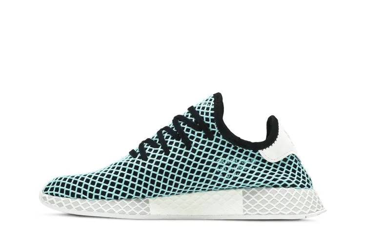 Adidas Parley x Deerupt Runner 'Core Black' sneakers, blue