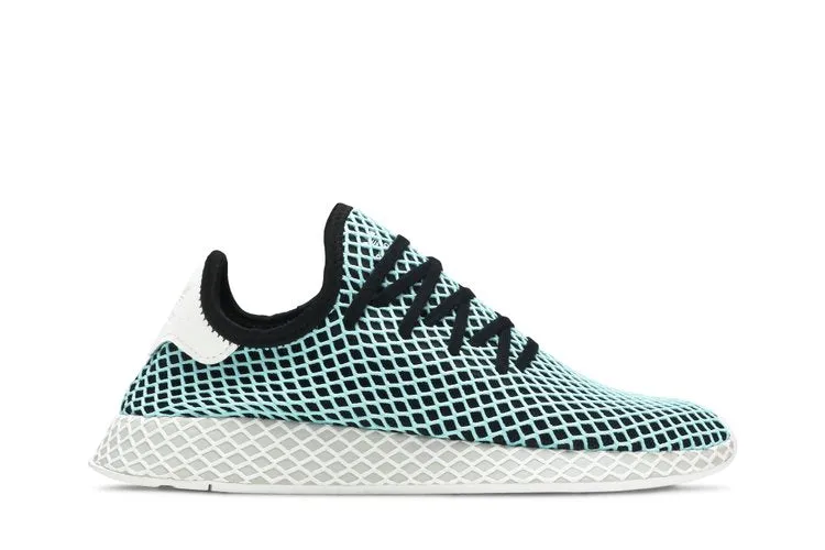 Adidas Parley x Deerupt Runner 'Core Black' sneakers, blue