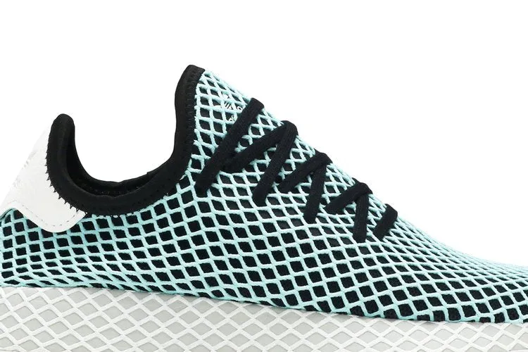 Adidas Parley x Deerupt Runner 'Core Black' sneakers, blue