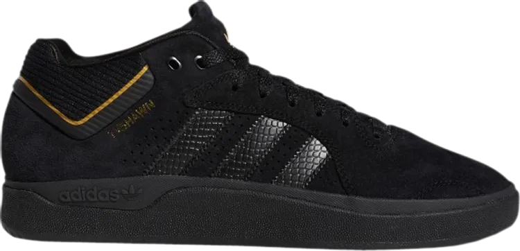 Adidas Tyshawn 'Core Black Gold' Sneakers, Black