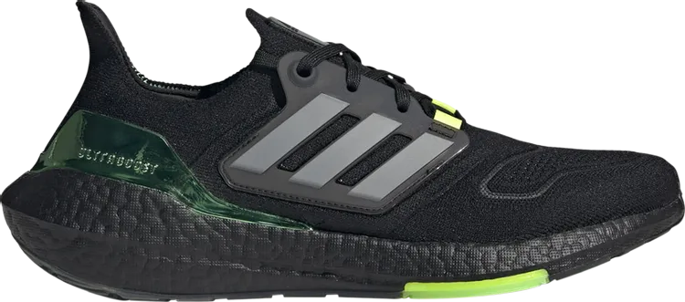 Adidas UltraBoost 22 'Black Beam Green' sneakers, black