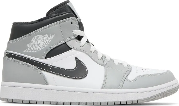 Air Jordan 1 Mid Light Smoke Gray Sneakers