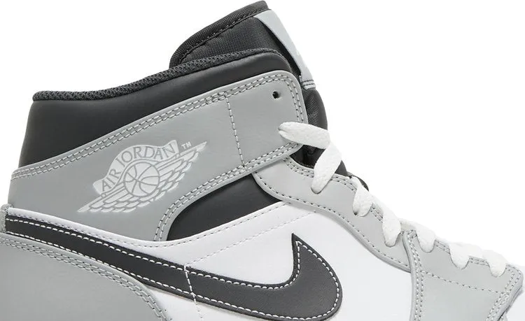 Air Jordan 1 Mid Light Smoke Gray Sneakers