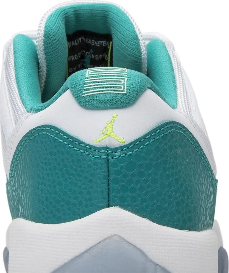 Air Jordan 11 Retro Low GS Aqua Safari, white