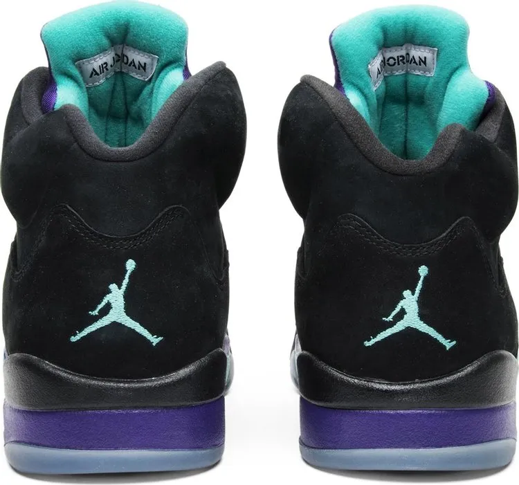 Air Jordan 5 Retro Black Grape Sneakers, black