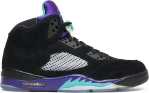 Air Jordan 5 Retro Black Grape Sneakers, black