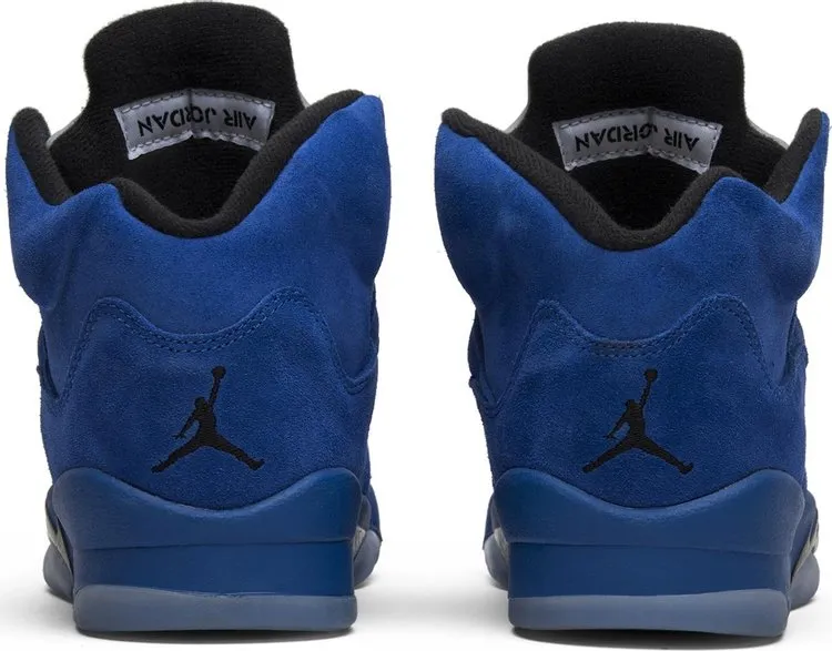 Air Jordan 5 Retro GS Blue Suede sneakers, blue