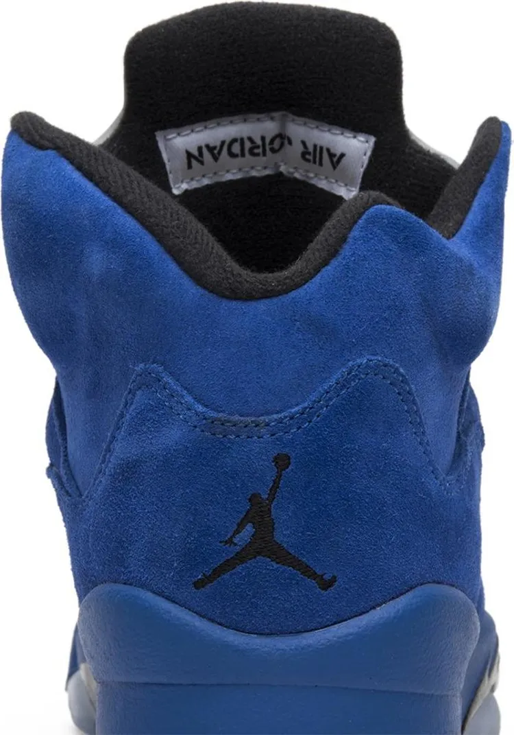 Air Jordan 5 Retro GS Blue Suede sneakers, blue