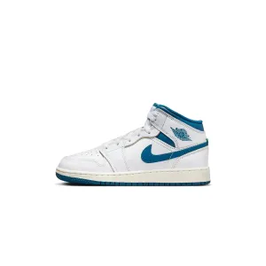 Air Jordan Kids 1 Mid SE "Industrial Blue" GS Shoes