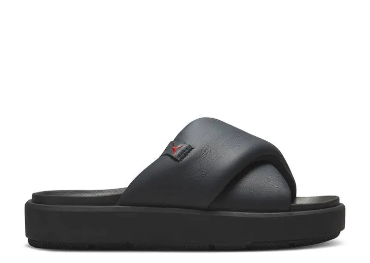 Air Jordan WMNS JORDAN SOPHIA SLIDE 'OFF NOIR FIRE RED'