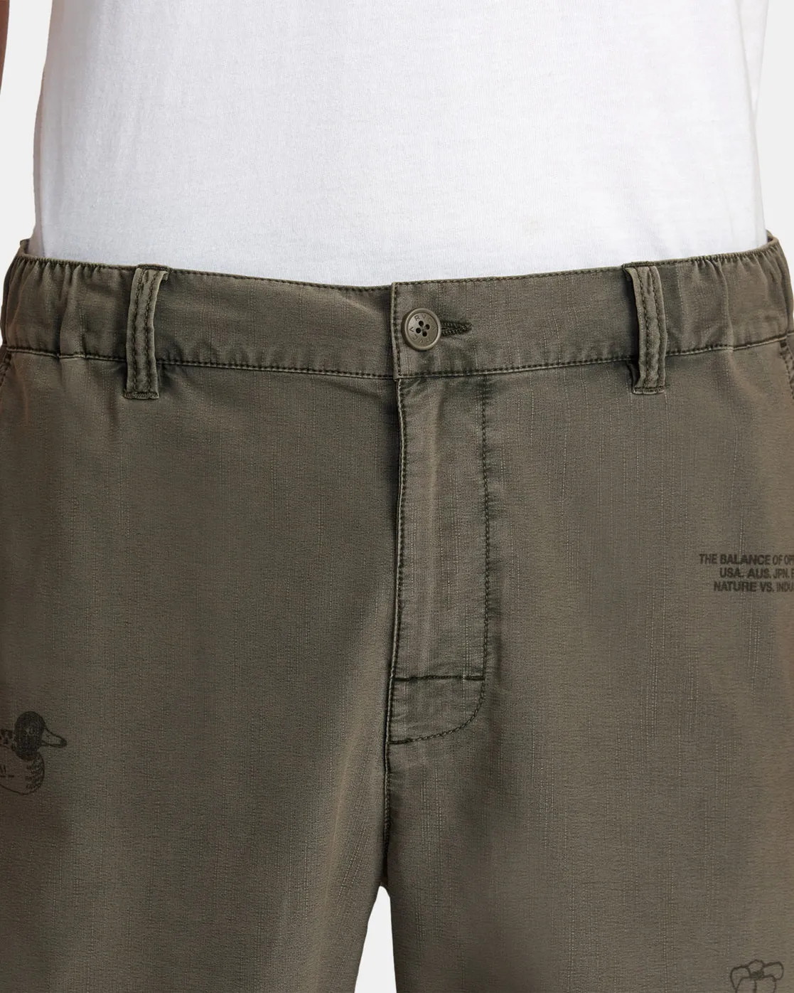 All Time Coastal Rinsed Hybrid 19" Shorts - Mushroom