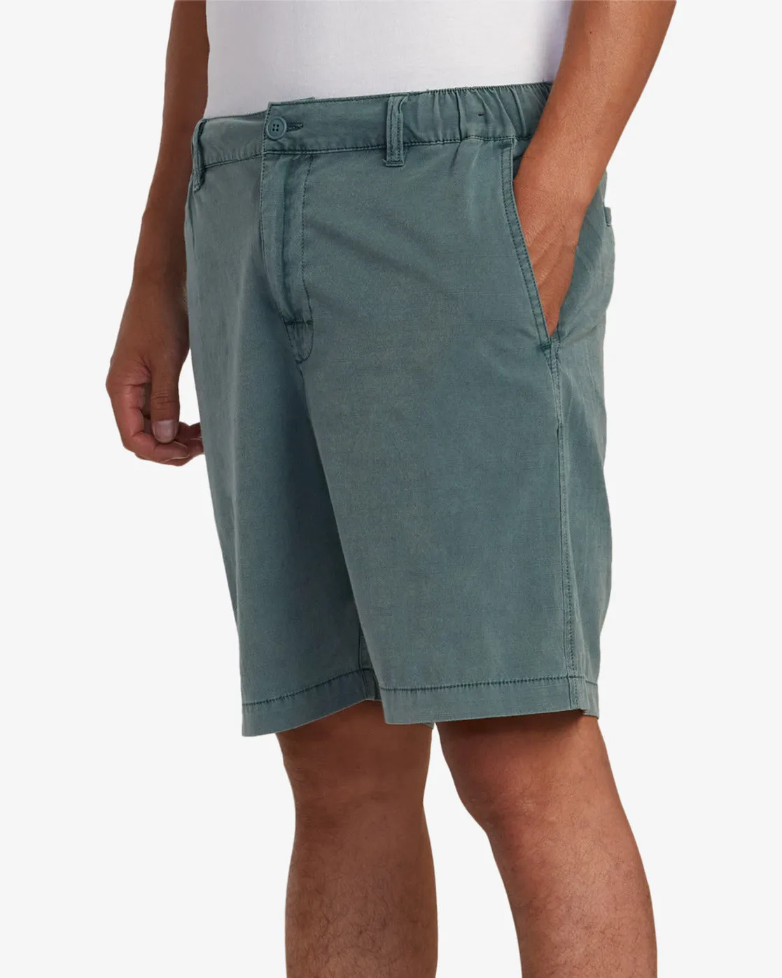 All Time Rinsed Coastal Hybrid Shorts 19” - Balsam Green