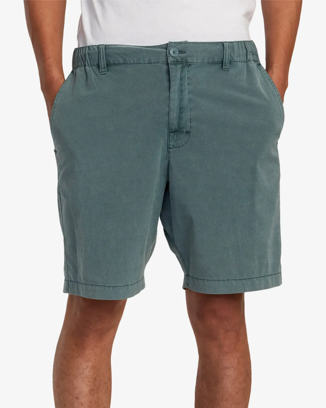 All Time Rinsed Coastal Hybrid Shorts 19” - Balsam Green