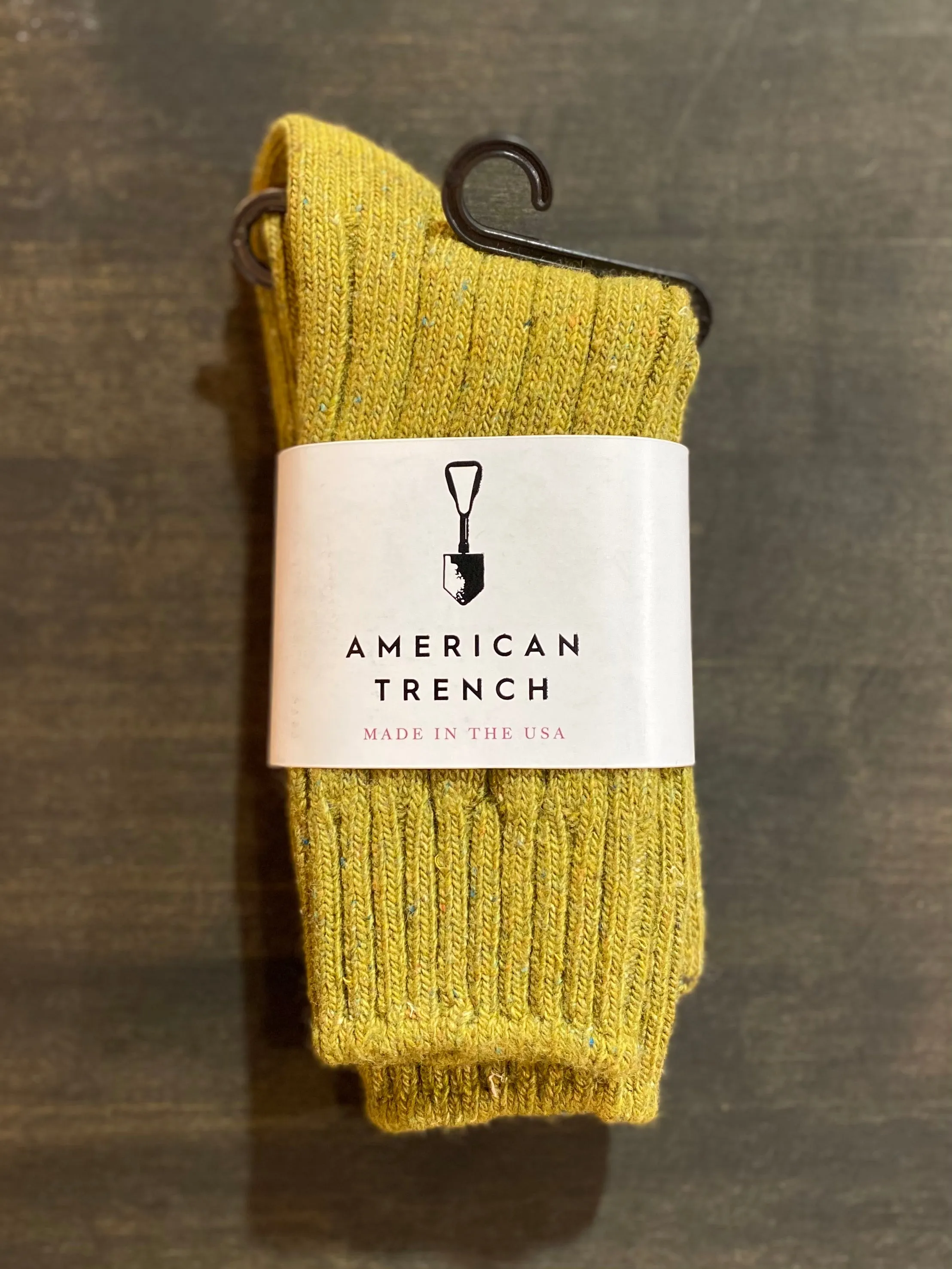 American Trench | Women's Wool Silk Boot Sock | Lime