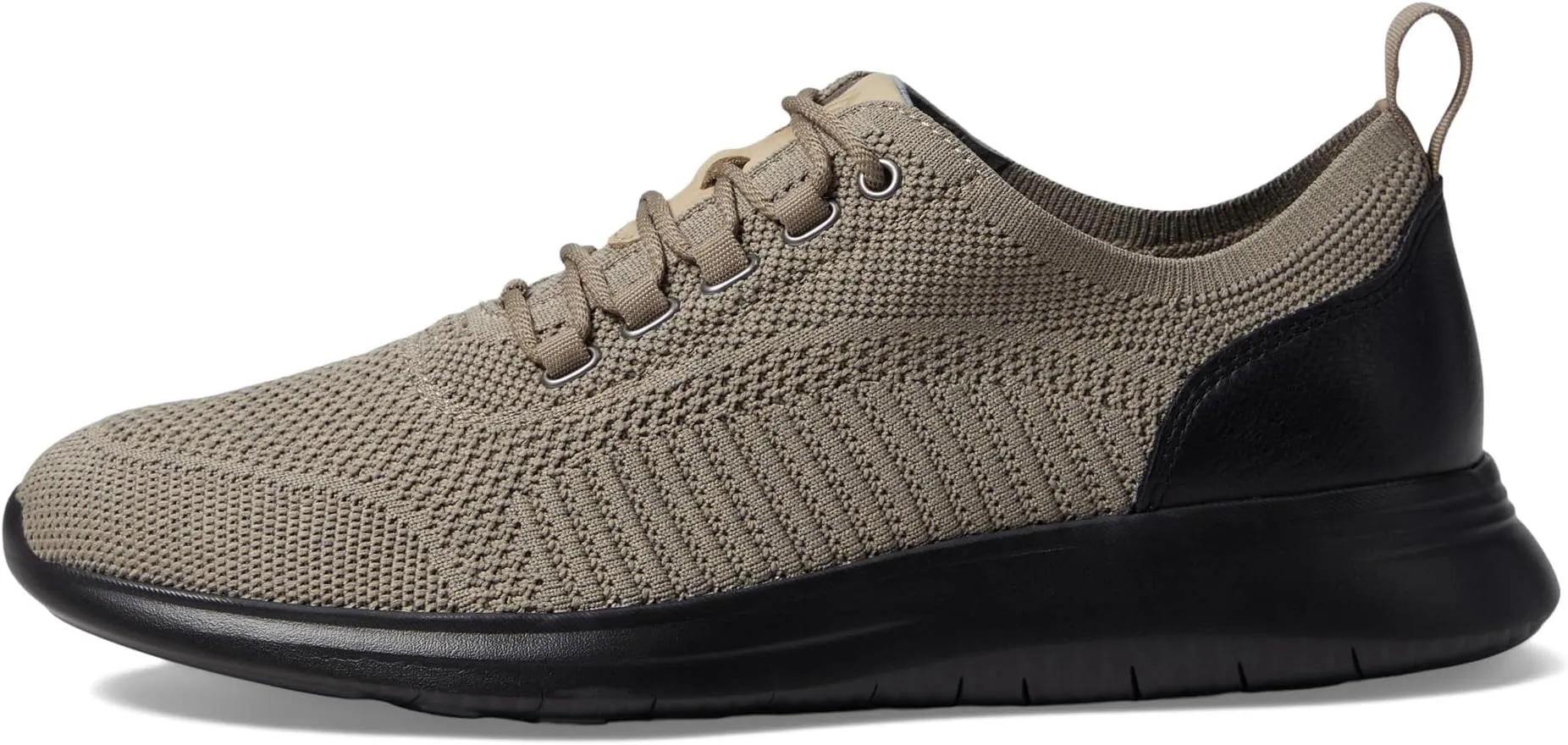 Amherst Knit U-Throat Johnston & Murphy Sneakers, Taupe