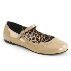 Anna Ballet Plus Size Cheetah Pattern Cream Flats