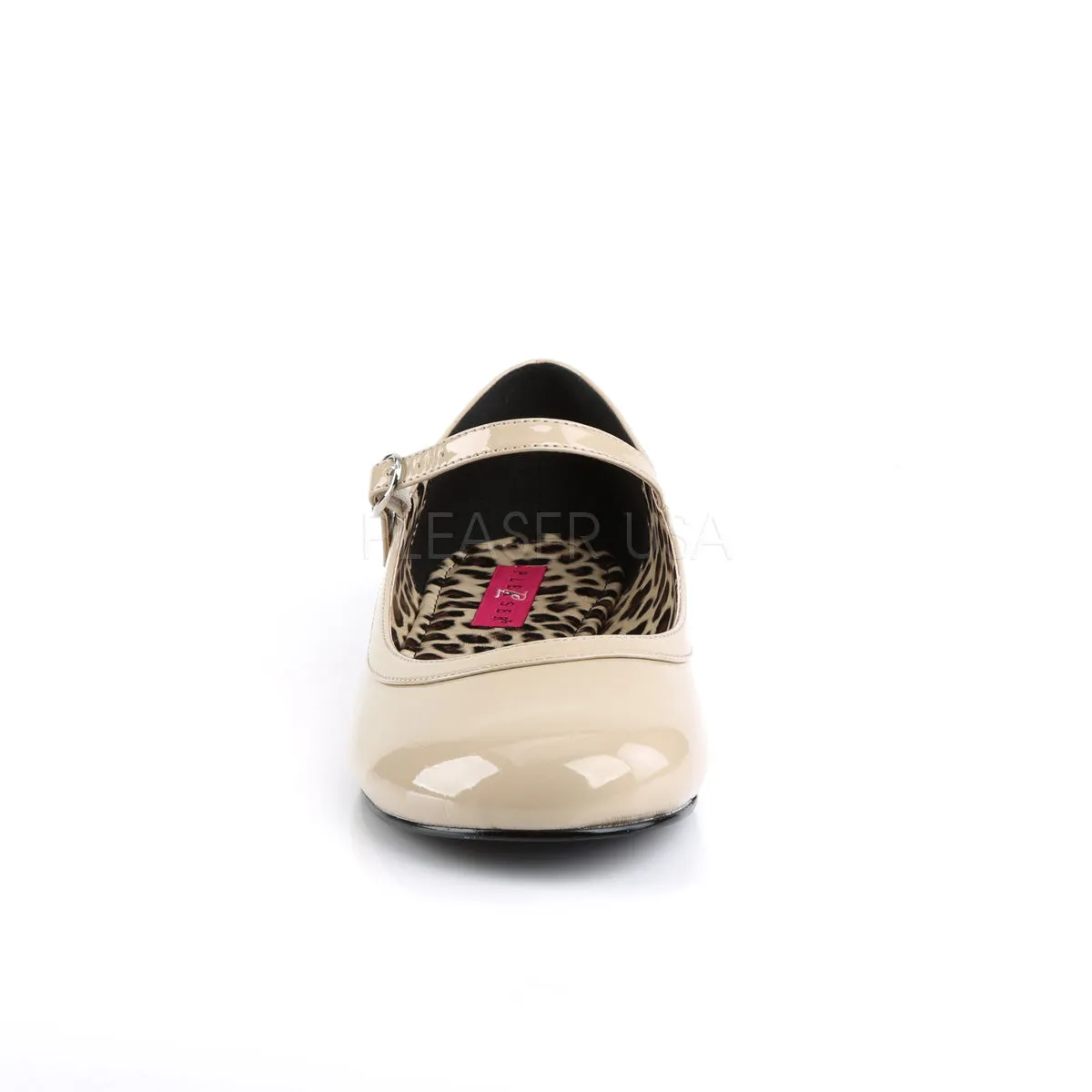 Anna Ballet Plus Size Cheetah Pattern Cream Flats