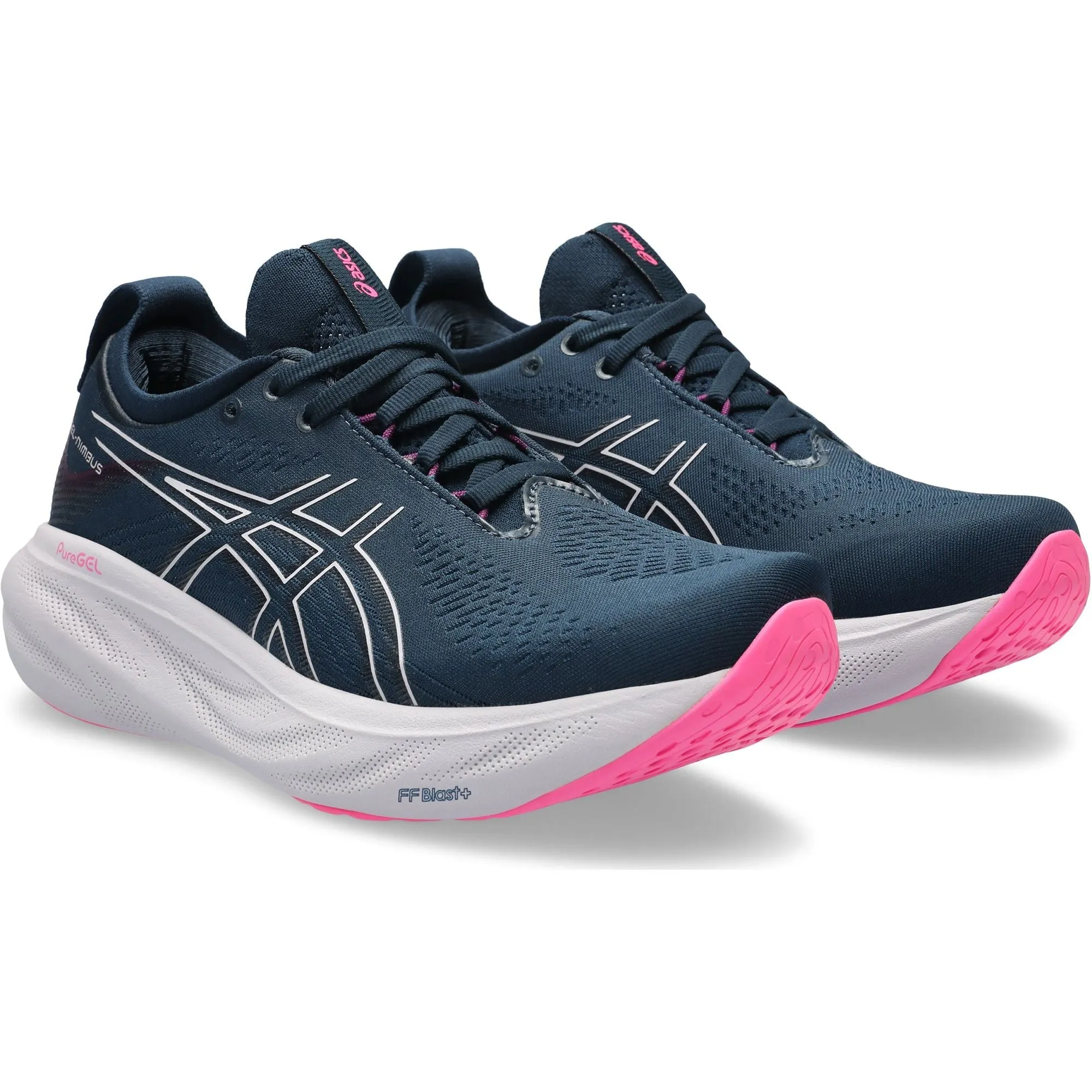 Asics Gel Nimbus 25 Womens Running Shoes - Navy