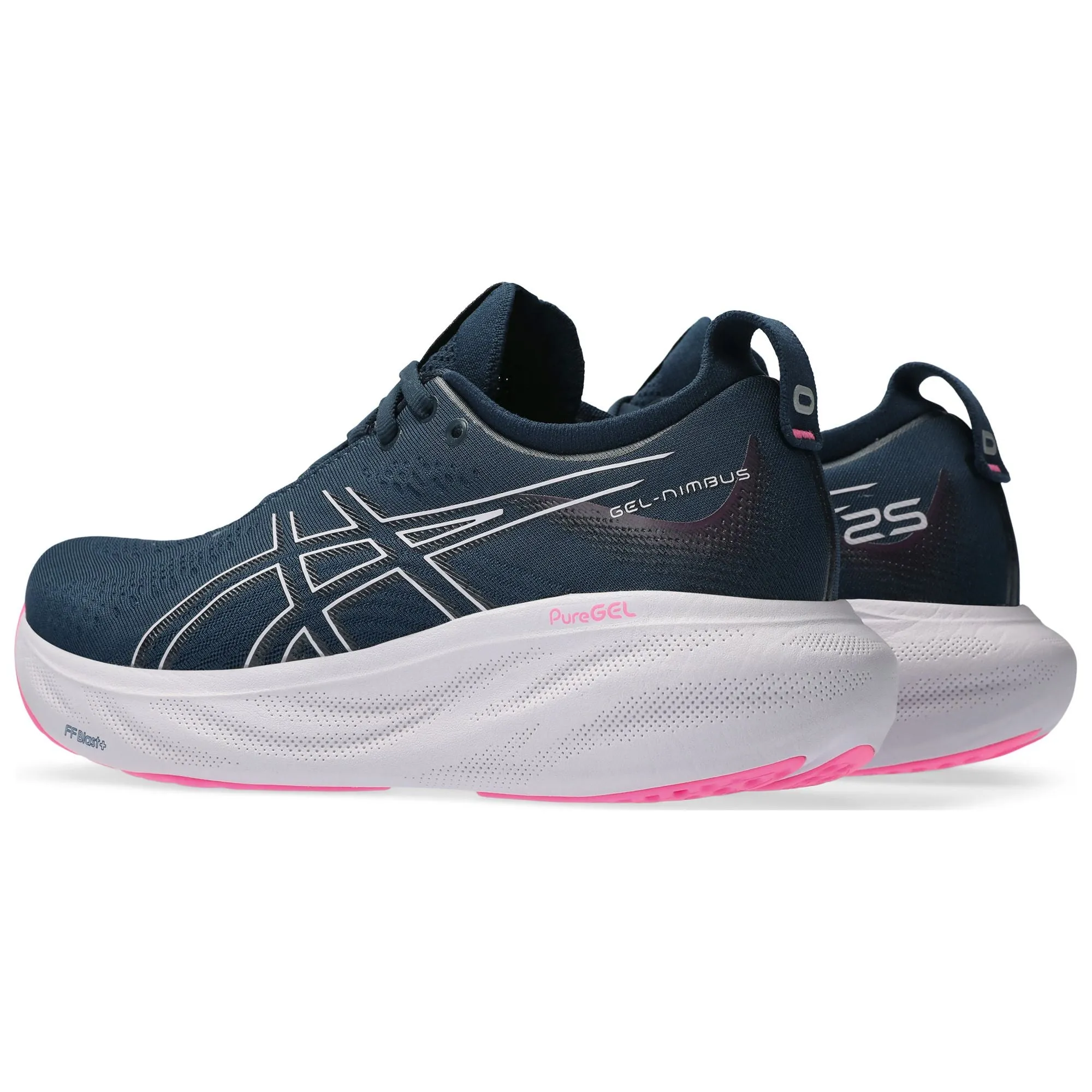 Asics Gel Nimbus 25 Womens Running Shoes - Navy