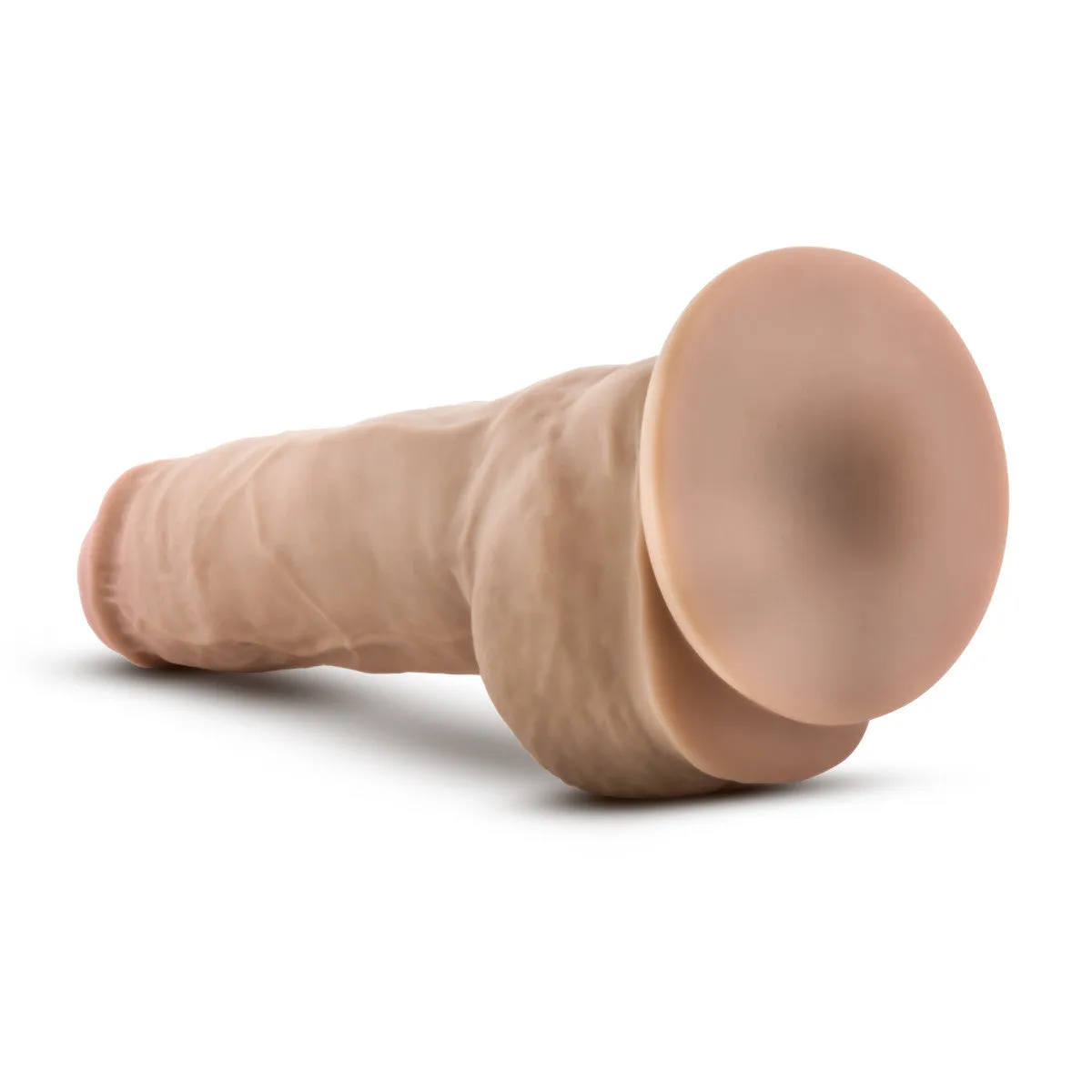 Au Naturel By Blush® | Big Boy Realistic Vanilla 10-Inch Long Dildo With Balls & Suction Cup Base