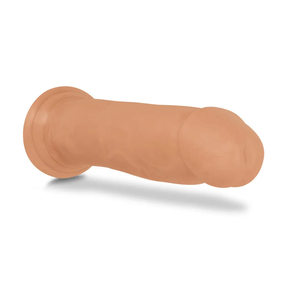 Au Naturel By Blush® | Carlos Realistic Mocha 9.5-Inch Long Dildo With Suction Cup Base