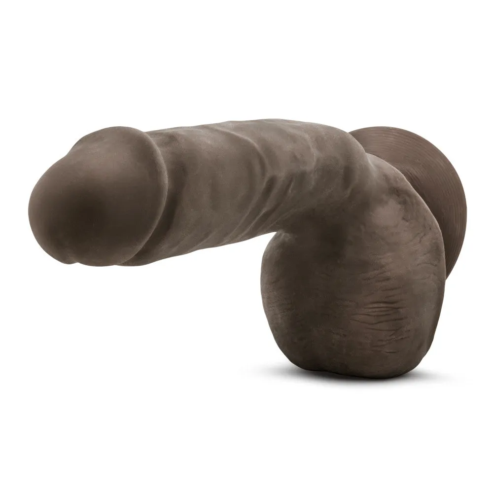 Au Naturel By Blush® | Jerome Realistic Brown 8.5-Inch Long Dildo With Balls & Suction Cup Base