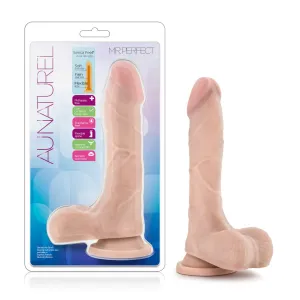 Au Naturel By Blush® | Mister Perfect Realistic Beige 8.5-Inch Long Dildo With Balls & Suction Cup Base