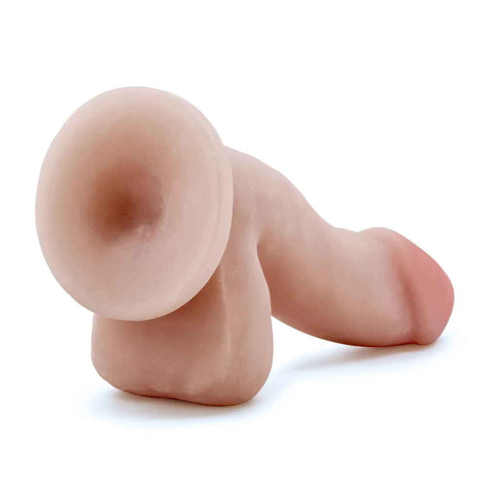 Au Naturel By Blush® | Realistic Beige 6.5-Inch Long Dildo With Balls & Suction Cup Base