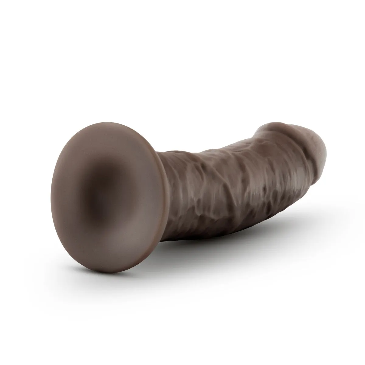 Au Naturel By Blush® | Realistic Chocolate 8-Inch Long Dildo With Suction Cup Base