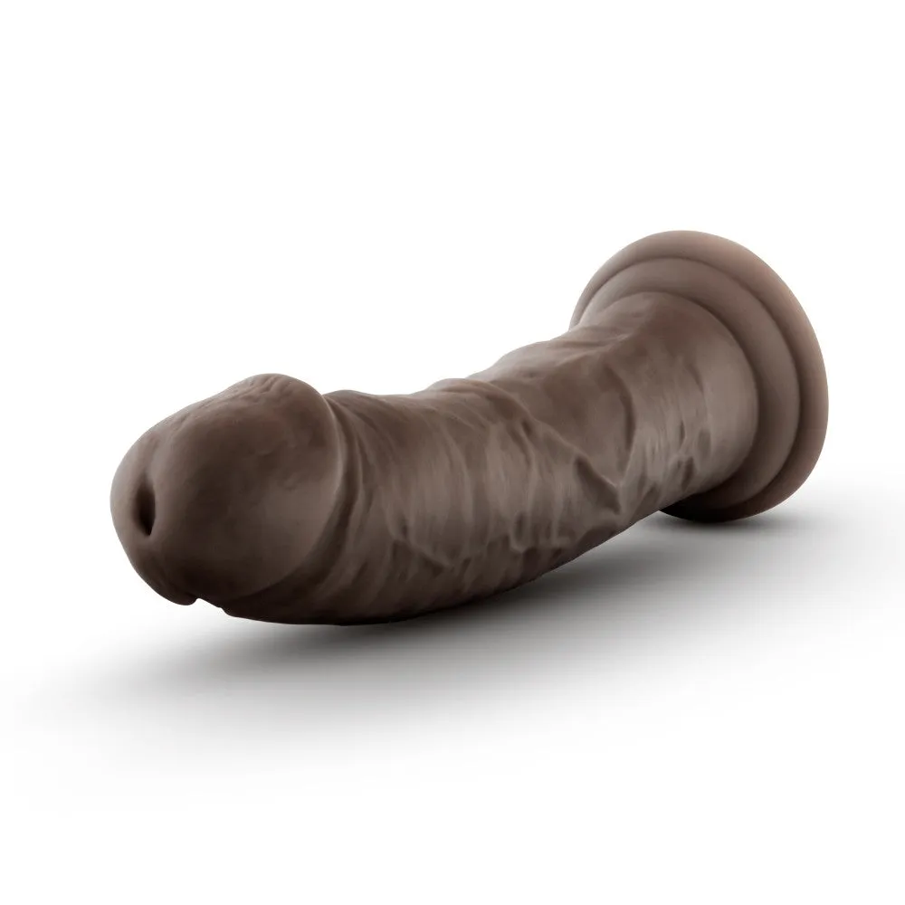 Au Naturel By Blush® | Realistic Chocolate 8-Inch Long Dildo With Suction Cup Base