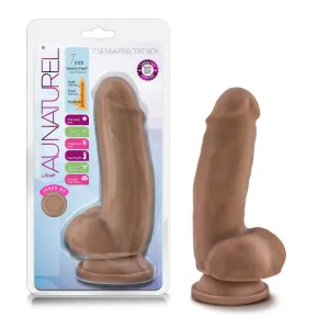 Au Naturel By Blush® | Realistic Latin 7-Inch Long Dildo With Balls & Suction Cup Base