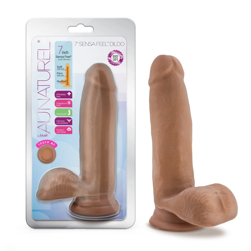 Au Naturel By Blush® | Realistic Latin 7-Inch Long Dildo With Balls & Suction Cup Base