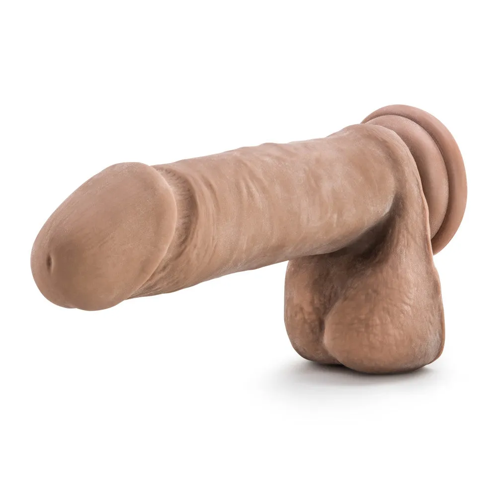 Au Naturel By Blush® | Realistic Latin 8-Inch Long Dildo With Balls & Suction Cup Base