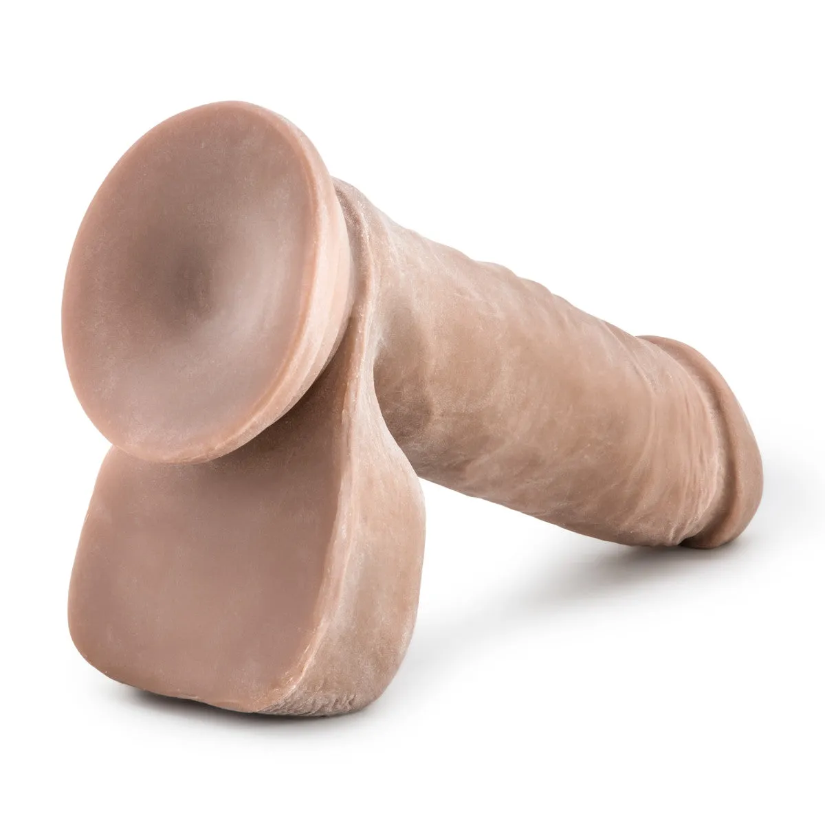 Au Naturel By Blush® | Realistic Latin 8-Inch Long Dildo With Balls & Suction Cup Base