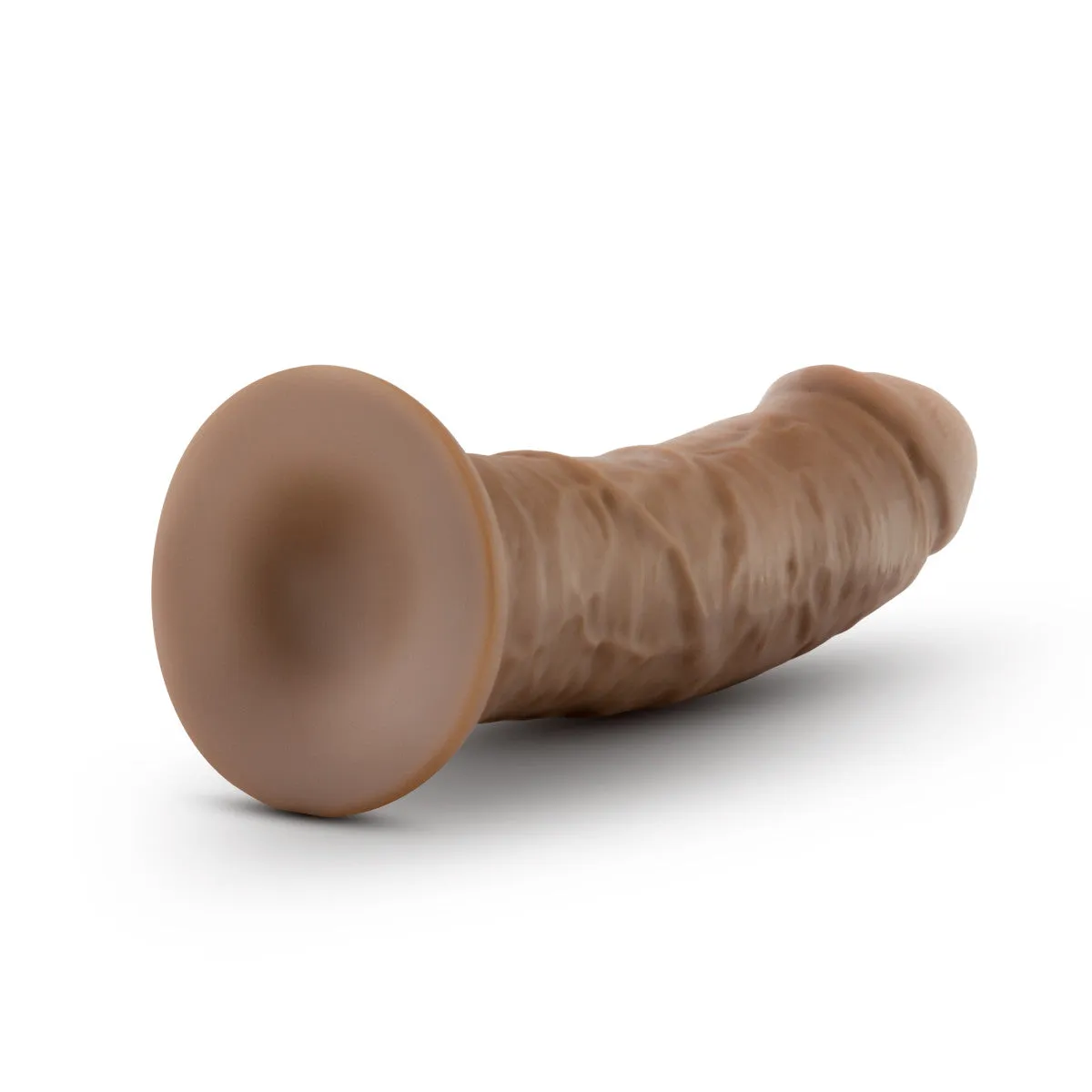 Au Naturel By Blush® | Realistic Mocha 8-Inch Long Dildo With Suction Cup Base