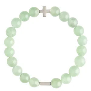 Aventurine & Silver Elastic Bracelet