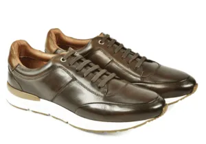 Azor la Mode Calabria Brown Leather Trainers