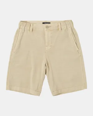 Boys All Time Coastal Rinsed 17" Hybrid Boardshorts - Khaki