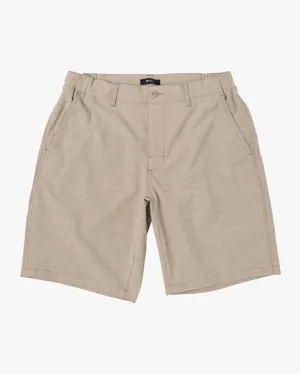 Boys All Time Coastal Solid Hybrid Walkshorts 17" - Khaki