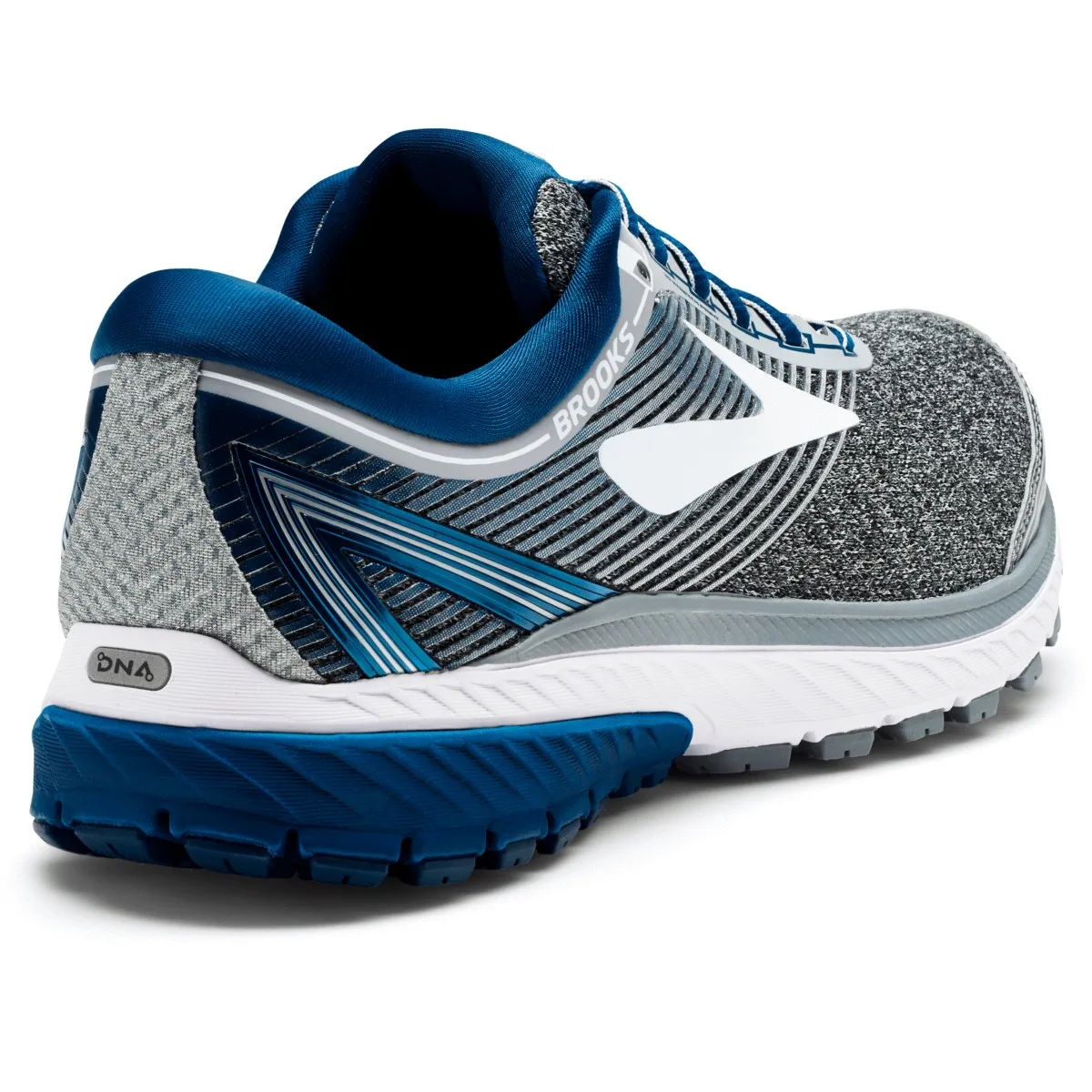 Brooks Ghost 10 shoes. Gray and blue color SS18