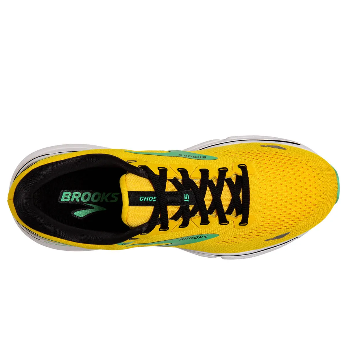 Brooks Ghost 15 Mens | Lemon Chrome/black/springbud