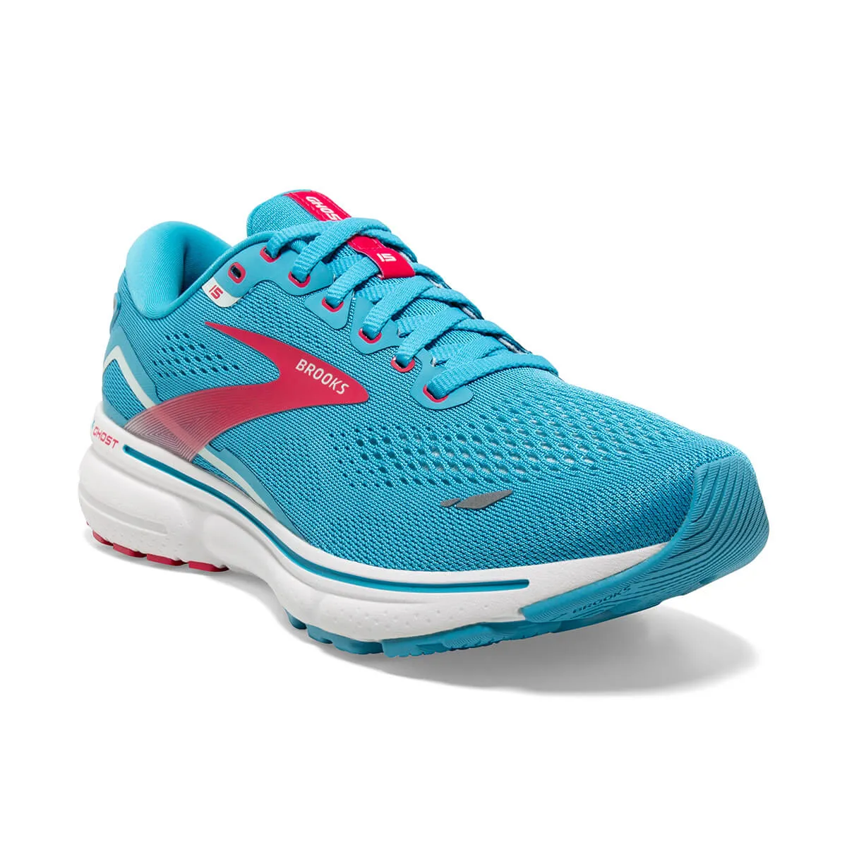 Brooks Ghost 15 Womens | Blue/raspberry/skylight