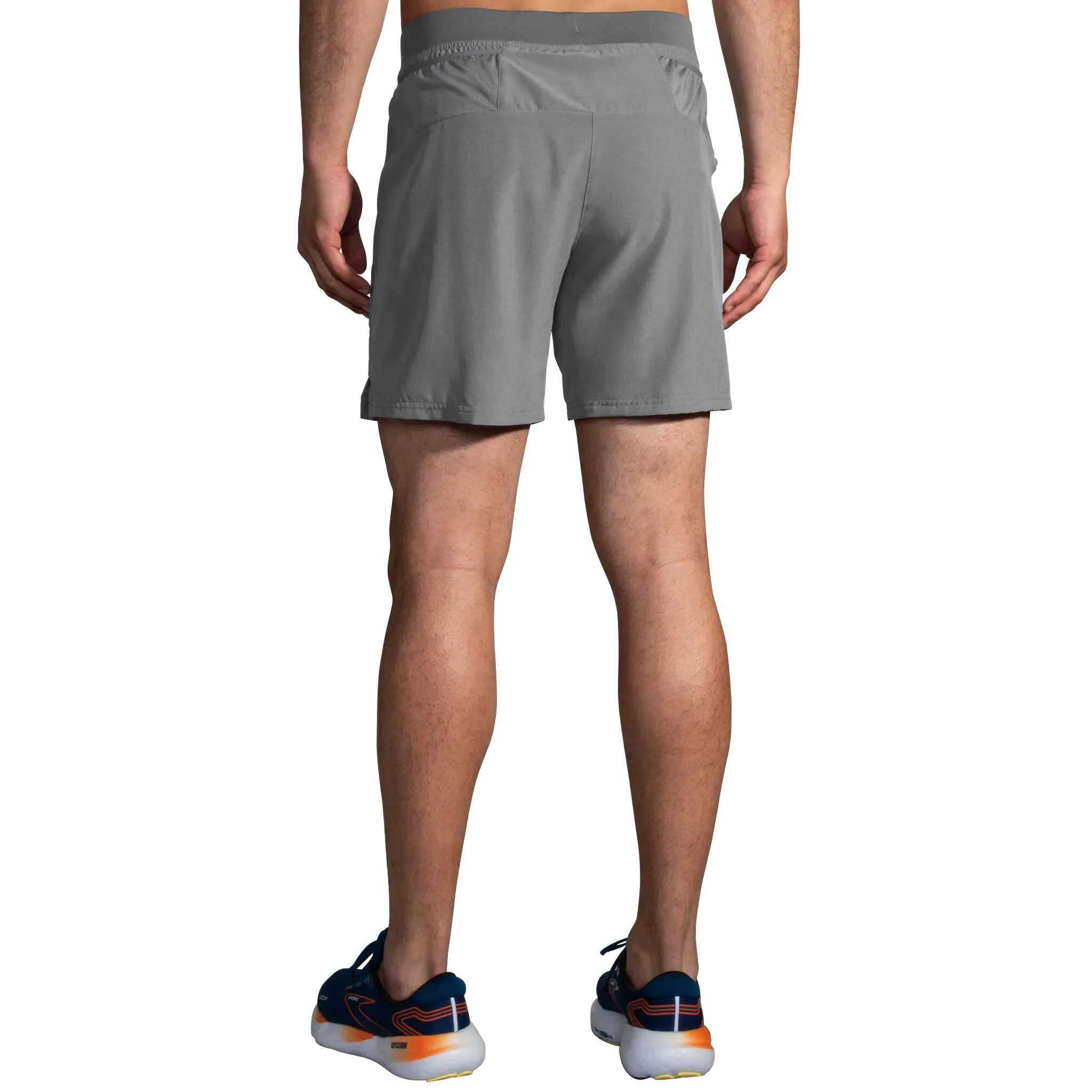 Brooks | Sherpa 7" 2-in-1 Short | Men's | Heather Charcoal