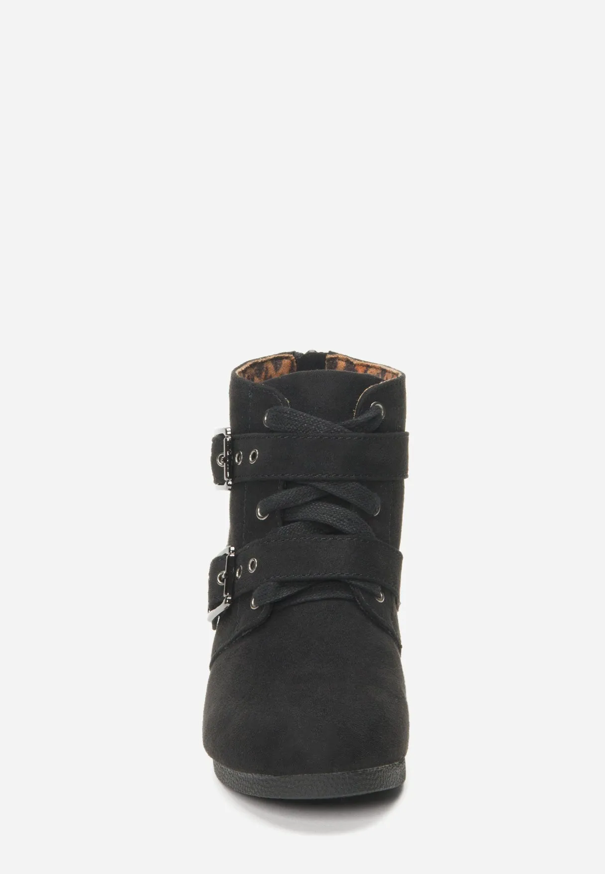 Buckle Wedge Bootie