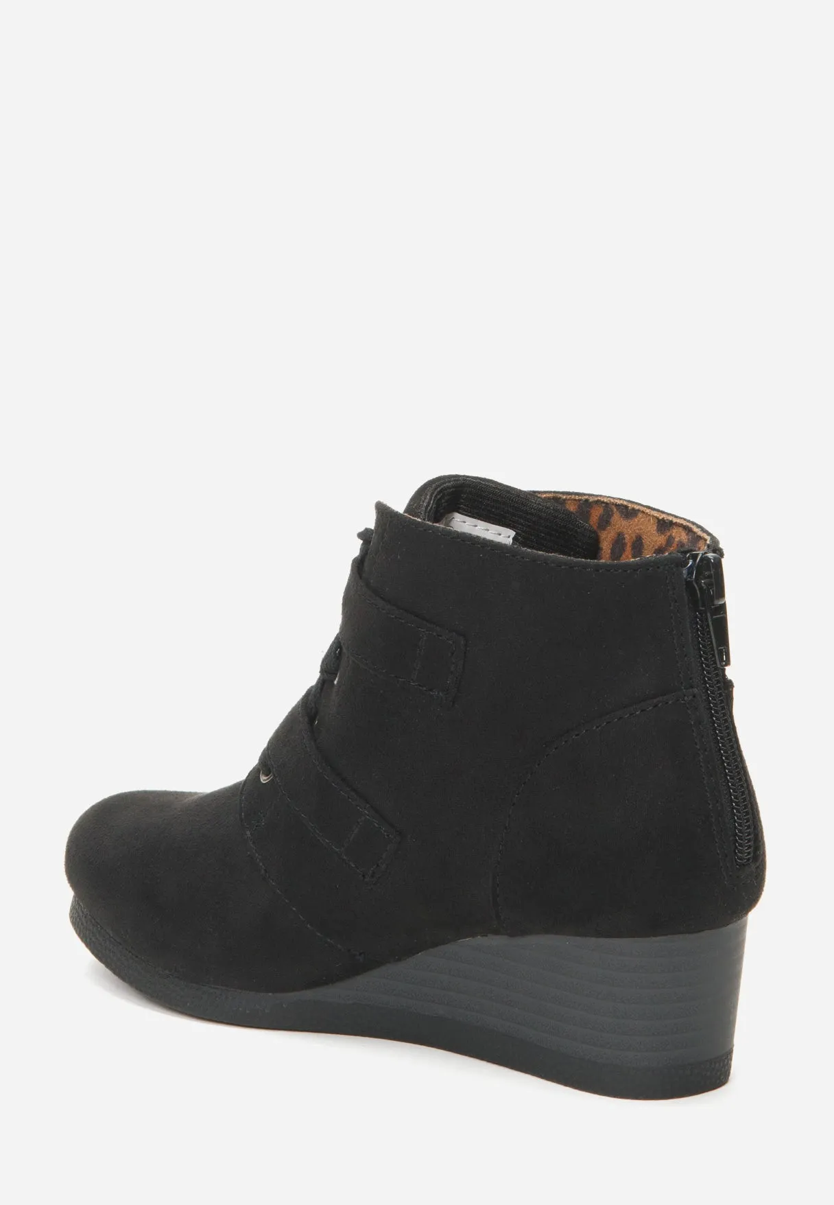 Buckle Wedge Bootie