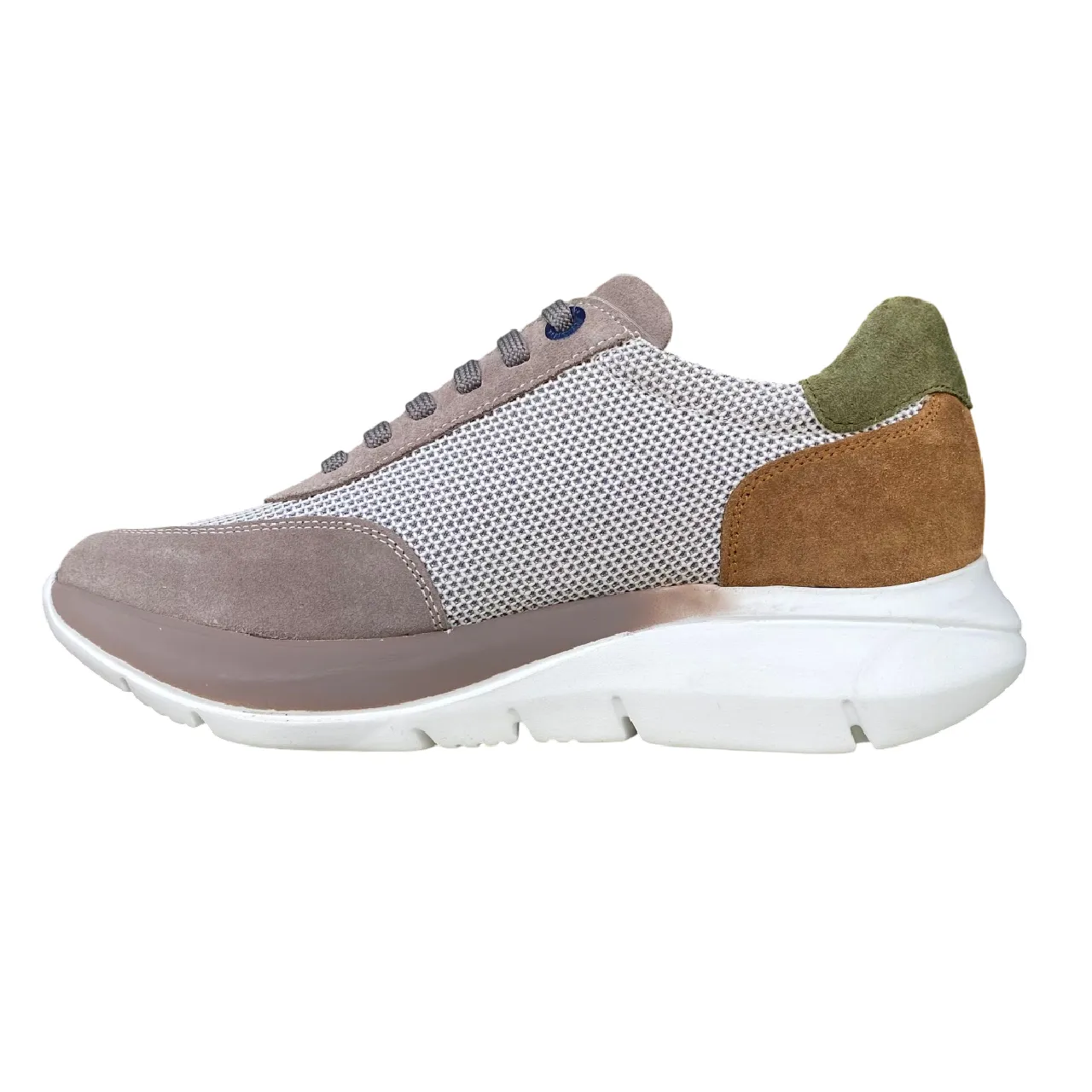 CallagHan scarpa sneakers da uomo Algoritmo Luxe 61202 beige-bianco