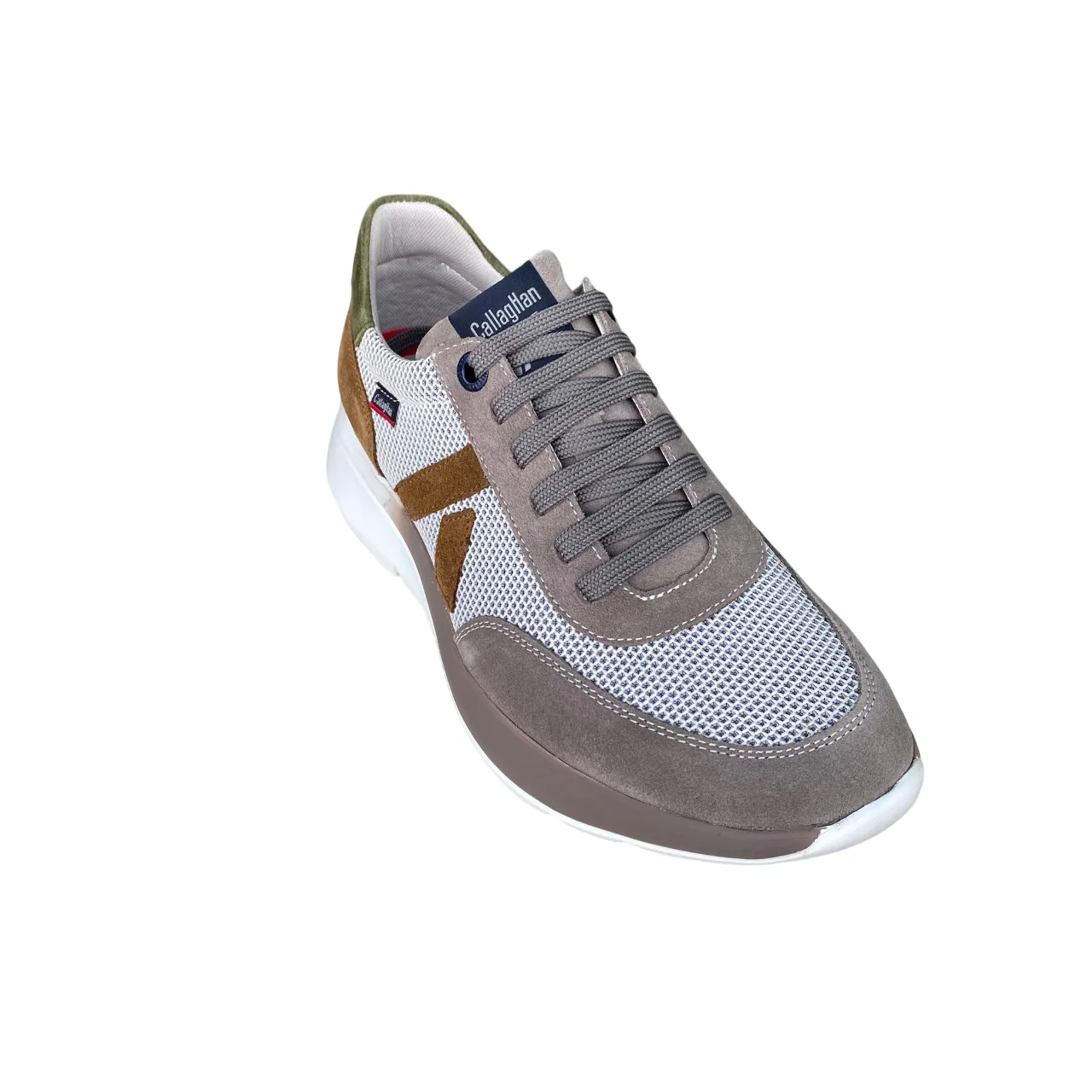 CallagHan scarpa sneakers da uomo Algoritmo Luxe 61202 beige-bianco